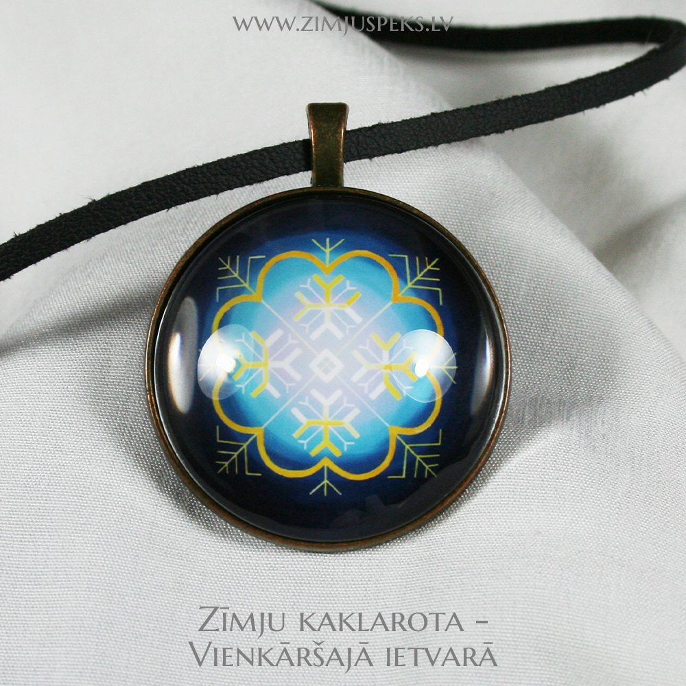 Spēka zīmju amulets - "Divu zaru dakšu krusts" - Image 2