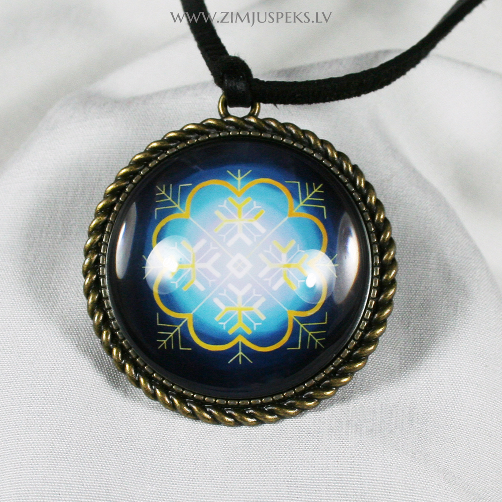 Spēka zīmju amulets - "Divu zaru dakšu krusts"