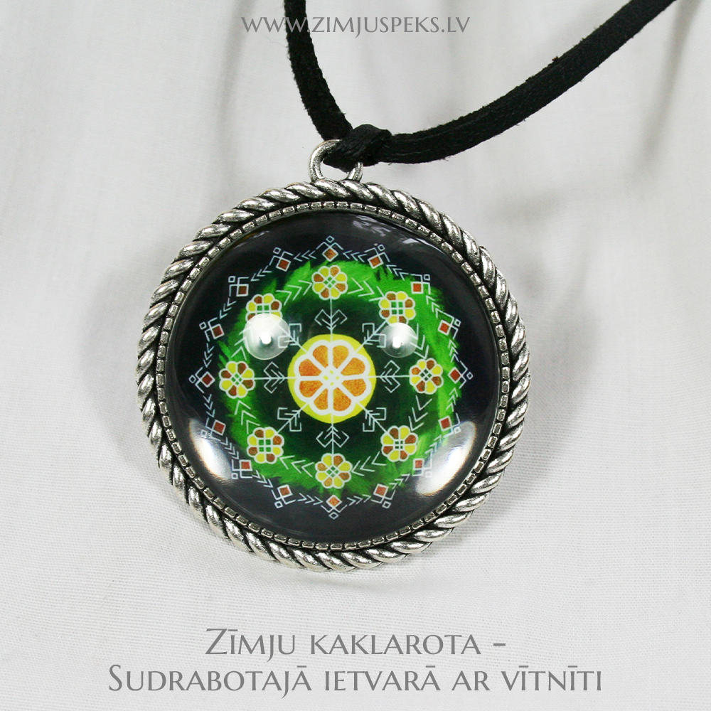 Spēka zīmju amulets - "Saulgriežu dižaplis" - Image 4