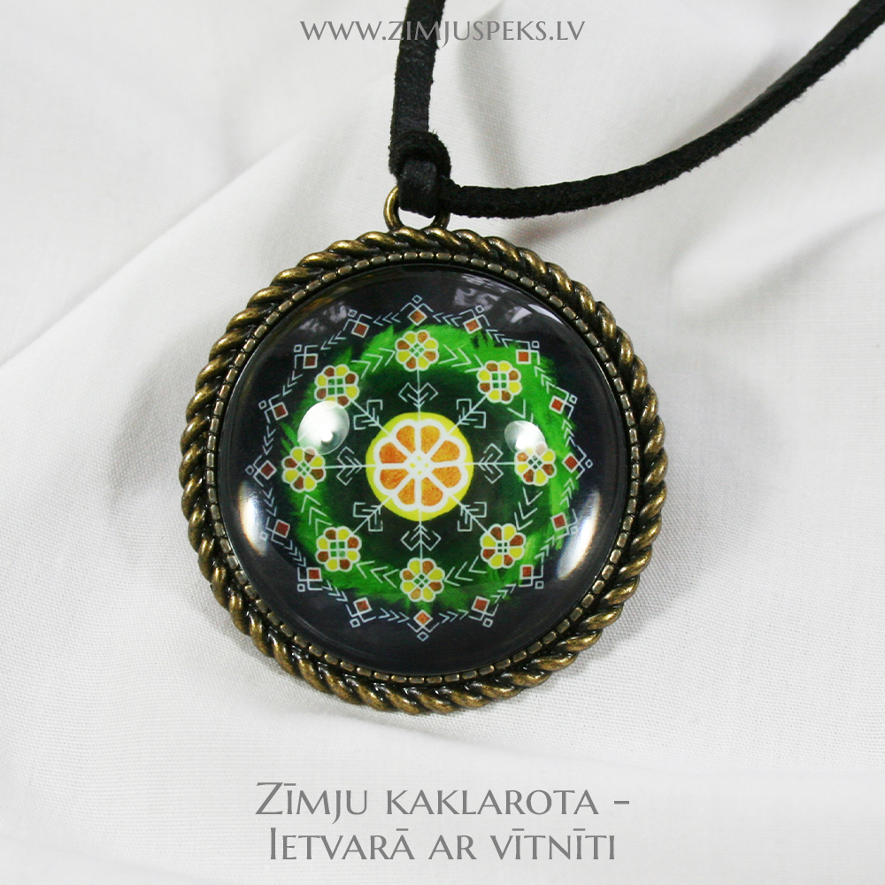 Spēka zīmju amulets - "Saulgriežu dižaplis" - Image 3