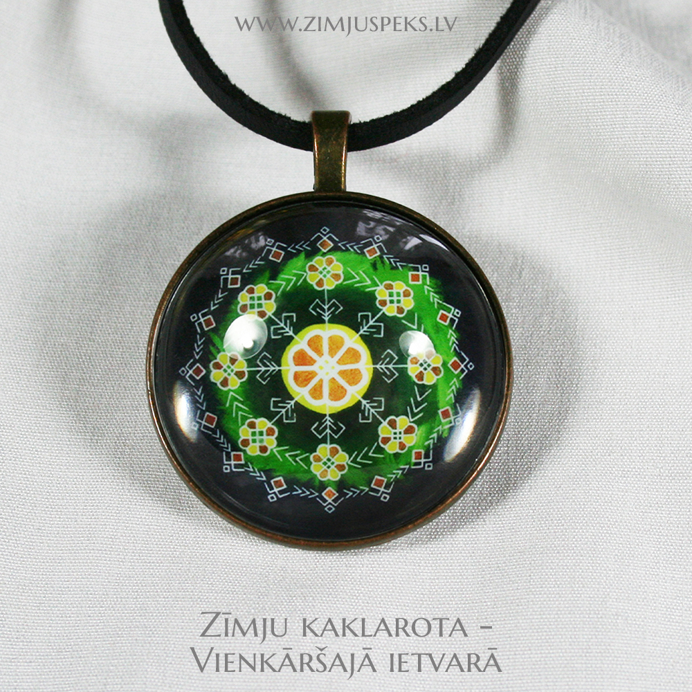 Spēka zīmju amulets - "Saulgriežu dižaplis" - Image 2