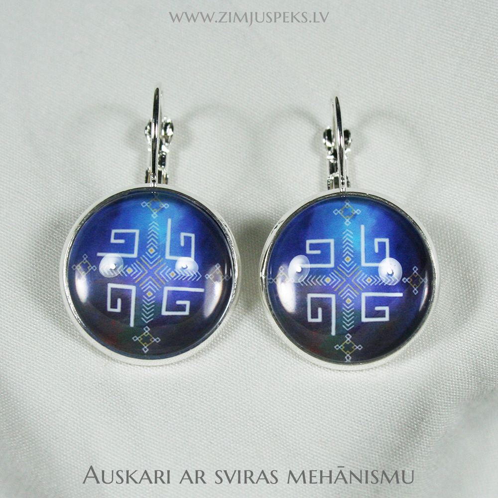 Spēka zīmju auskari - "Sakrālā dvēseles svastika" - Image 2