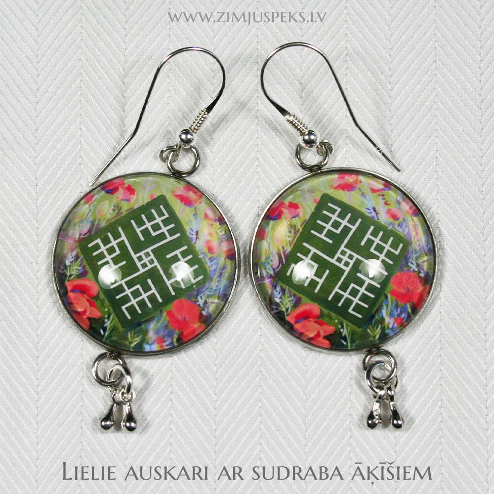 Spēka zīmju auskari - "Lai viss izdodas" - Image 2