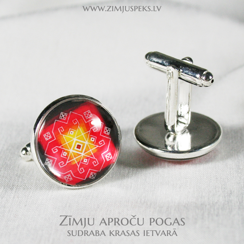 Spēka zīmju aproču pogas - "Zelta auseklis" - Image 2