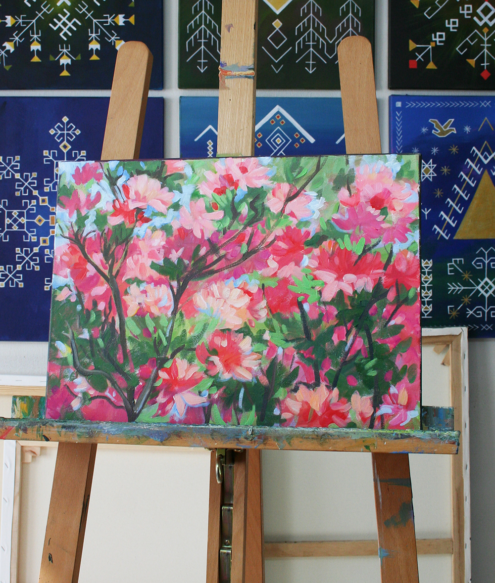 Glezna "Rododendri II" - Image 3