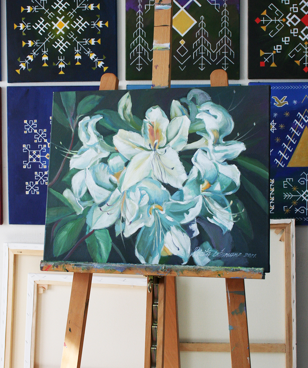Glezna "Rododendri V" - Image 3
