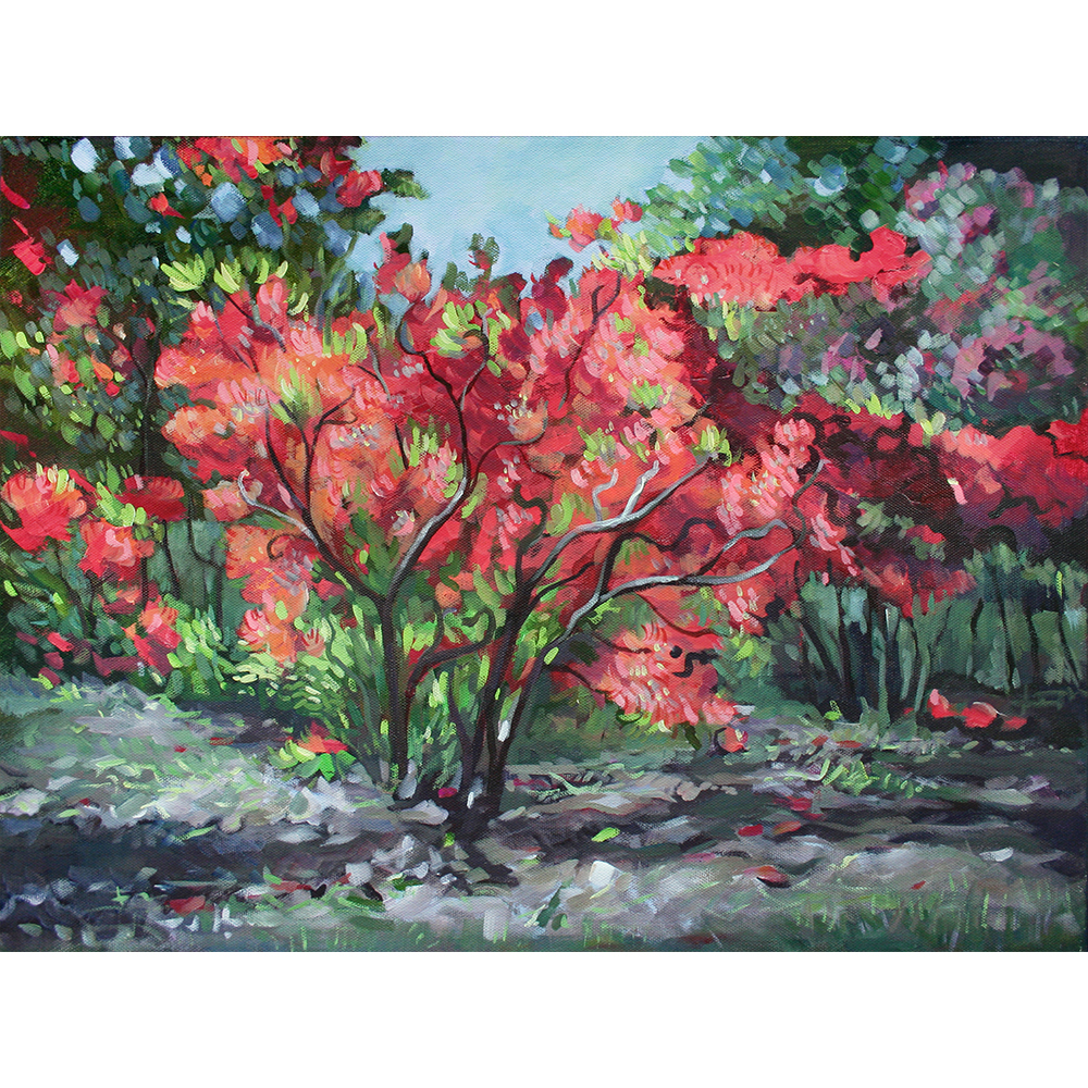 Glezna "Rododendri"