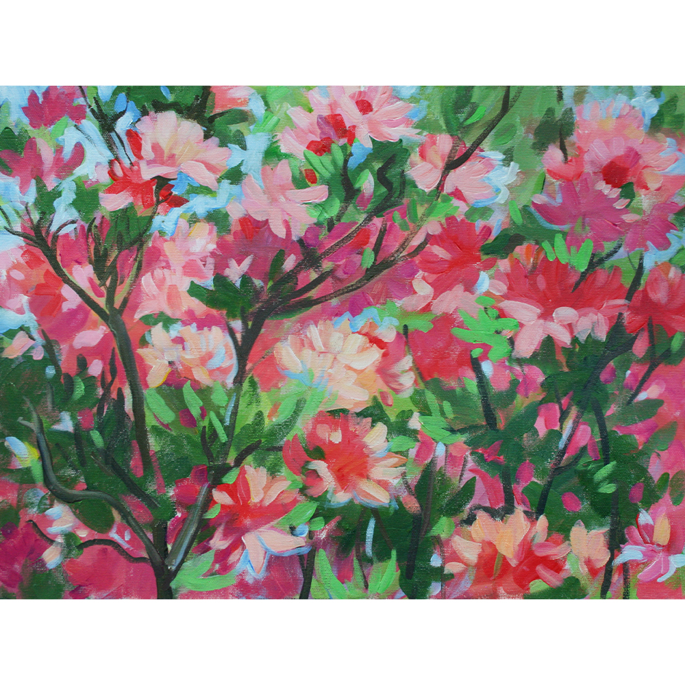 Glezna "Rododendri II"