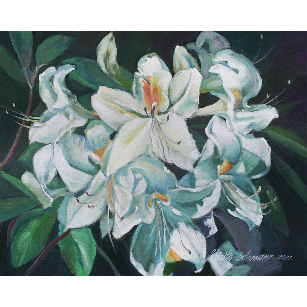 Glezna "Rododendri V"
