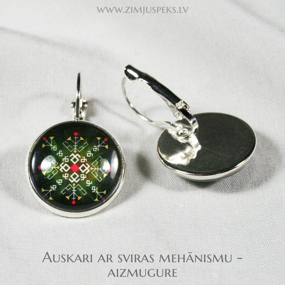 Spēka zīmju auskari - "Jumis svētībai, auglībai, mīlestībai" - Image 3