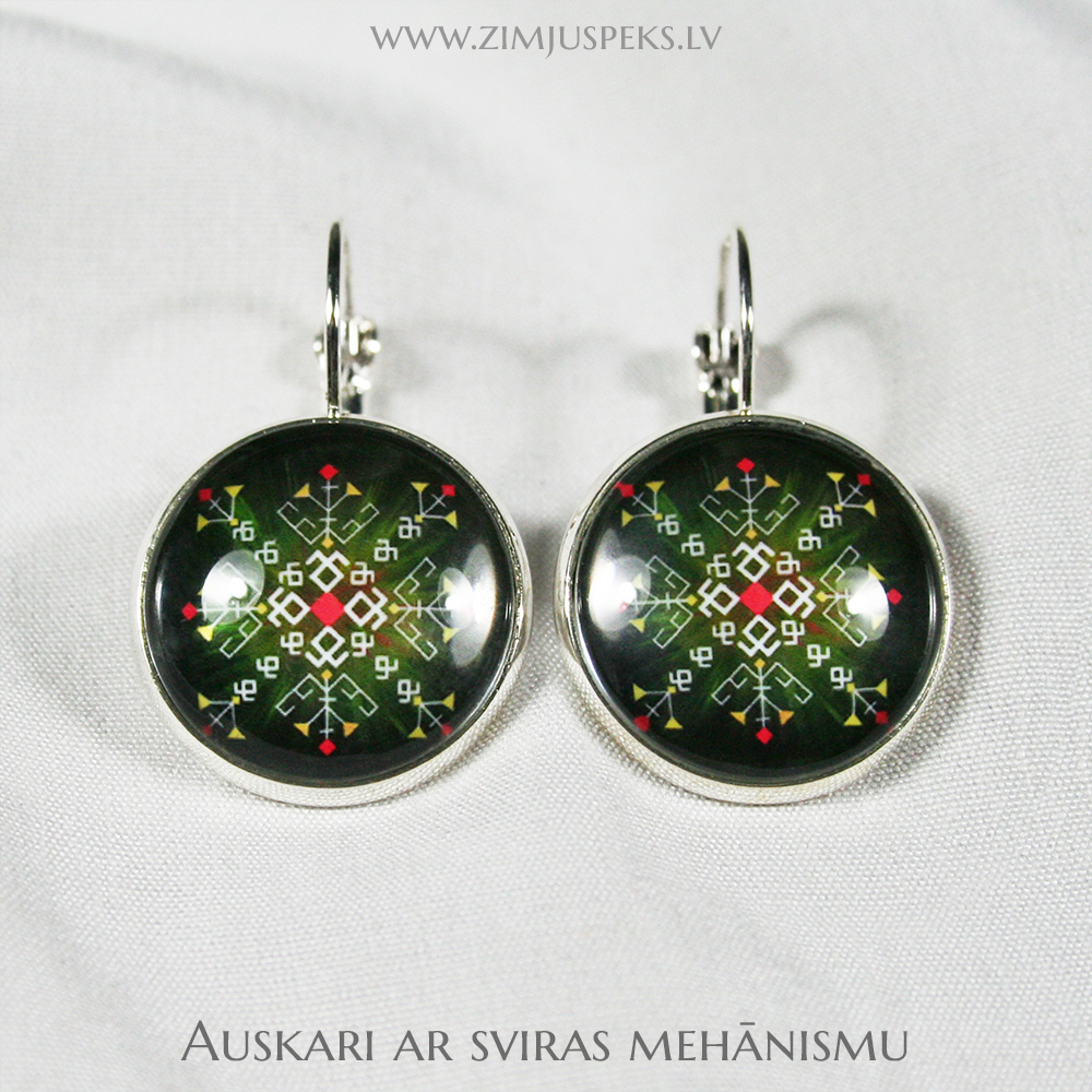 Spēka zīmju auskari - "Jumis svētībai, auglībai, mīlestībai" - Image 2