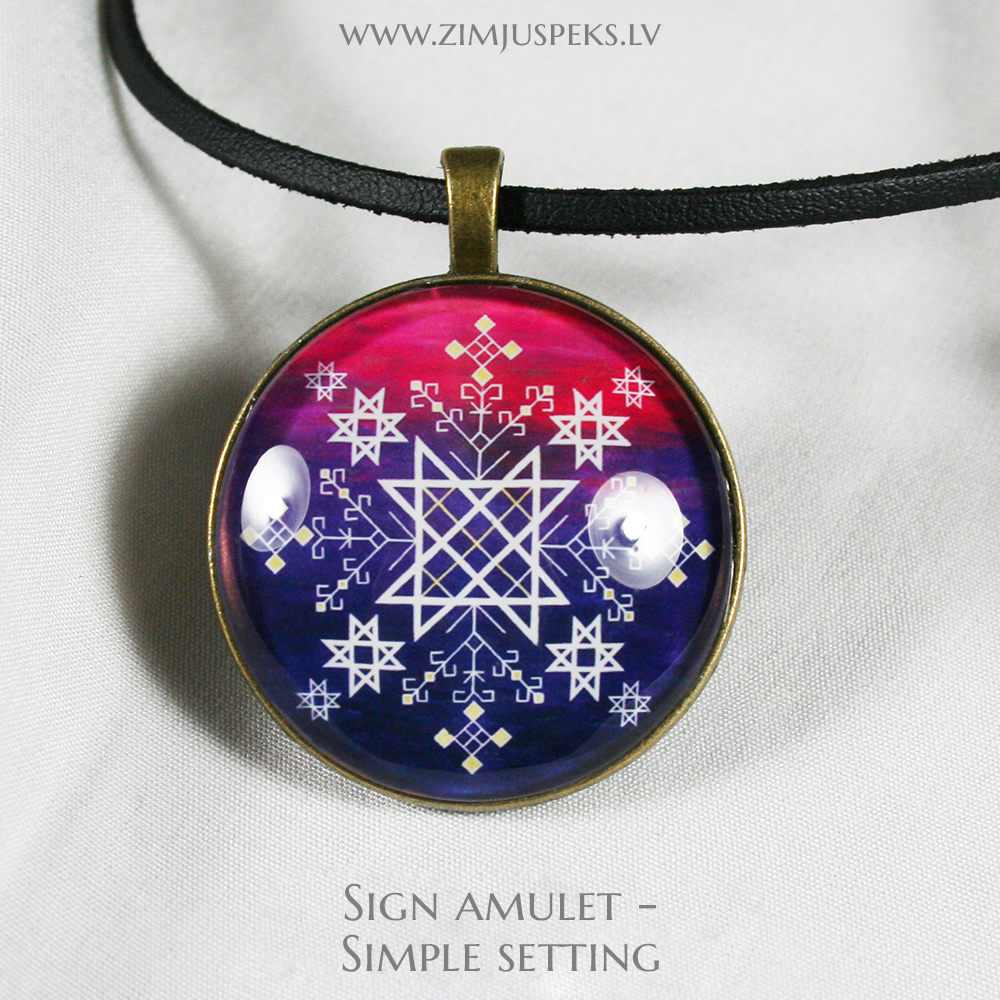 Signs of Power amulet - "Auseklis – Manifastation of light in darkness" - Image 2