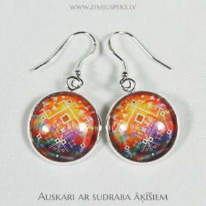 Spēka zīmju auskari - “Jumja zelts”