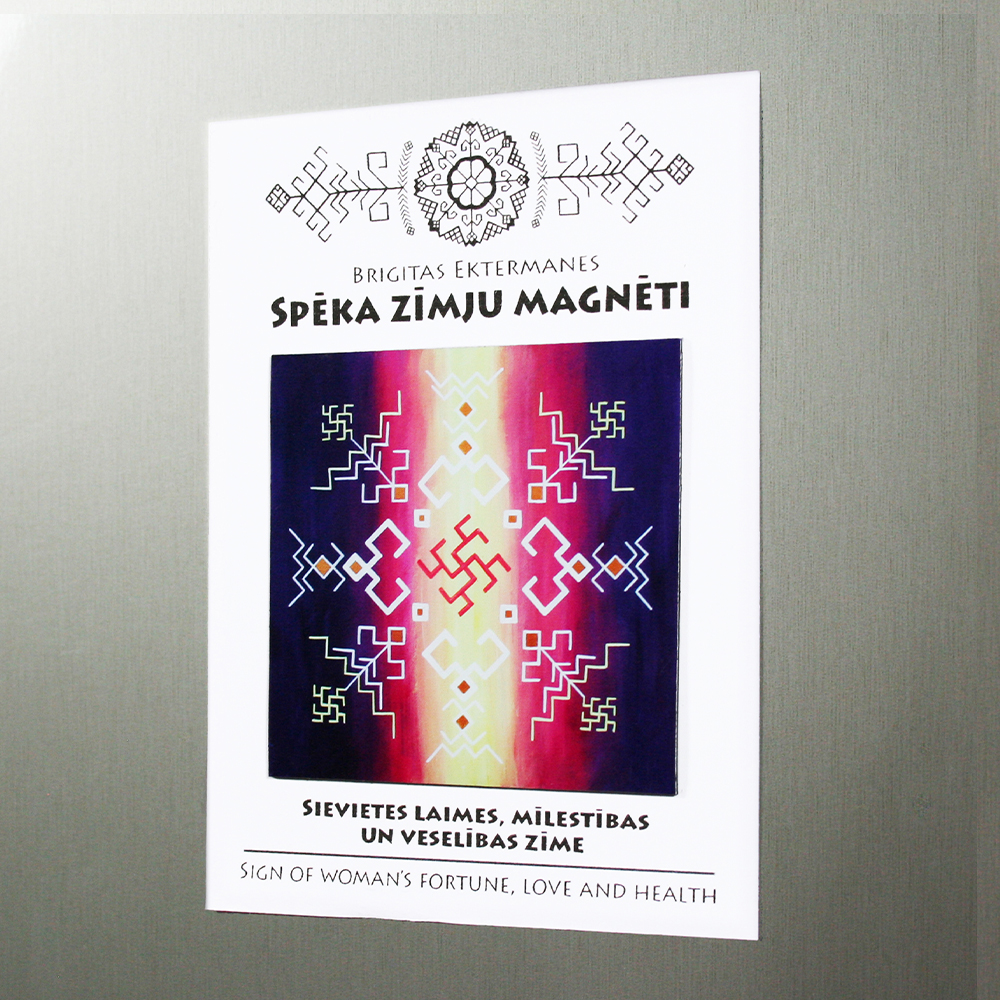Signs of Power magnet "Sign of woman’s fortune, love and health"