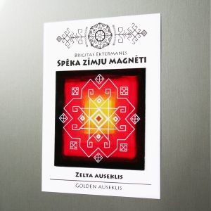Spēka zīmju magnēts “Zelta auseklis"