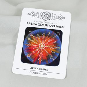 Spēka zīmju uzlīme “Zelta saule”