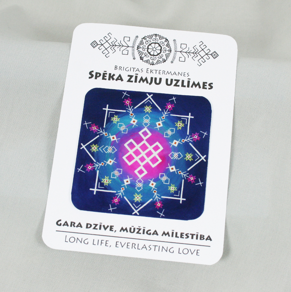 Spēka zīmju uzlīme “Gara dzīve, mūžīga mīlestība”