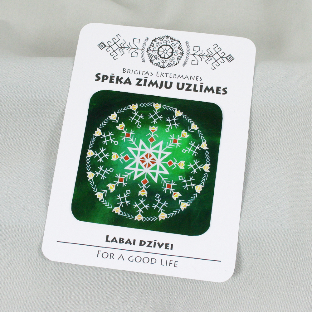 Spēka zīmju uzlīme "Labai dzīvei"