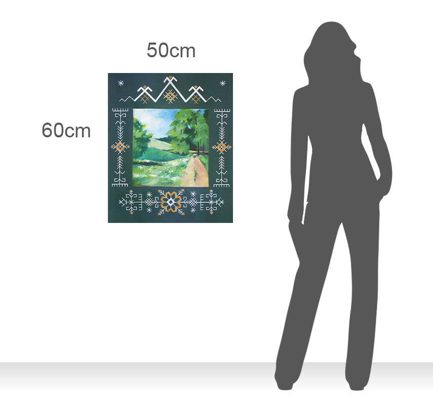 Spēka zīmju glezna "2025 g. spēka zīmju kalendāra maijs" - Image 2