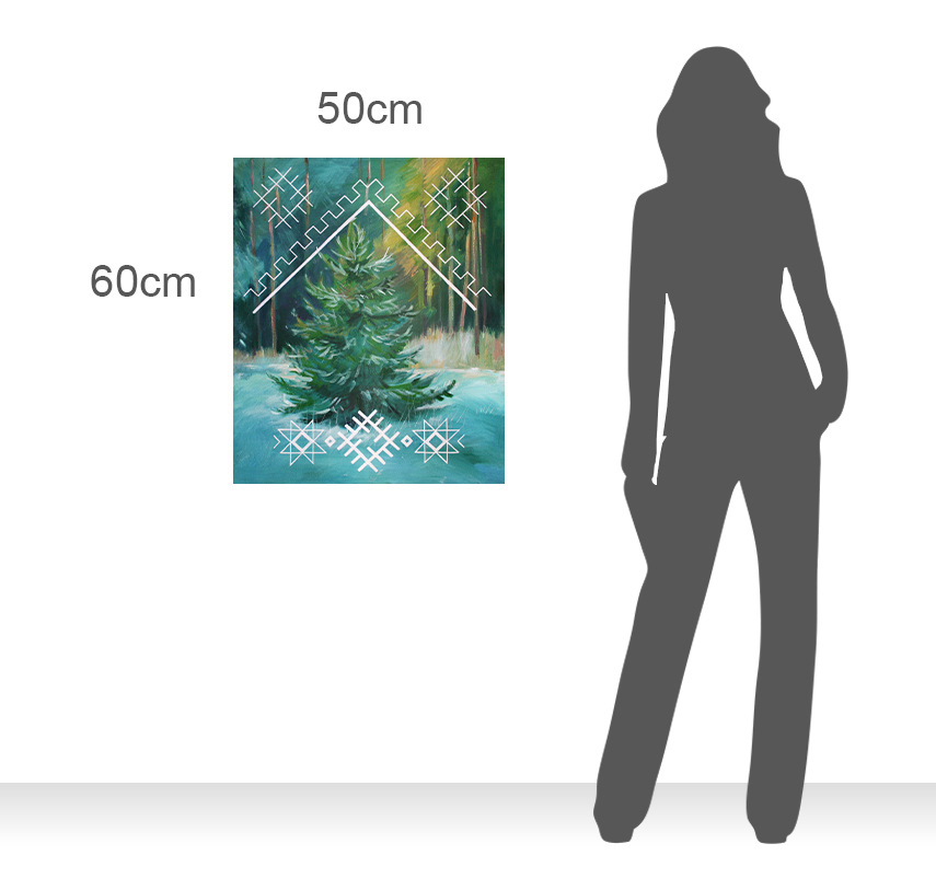 Spēka zīmju glezna "2025 g. spēka zīmju kalendāra novembris" - Image 2