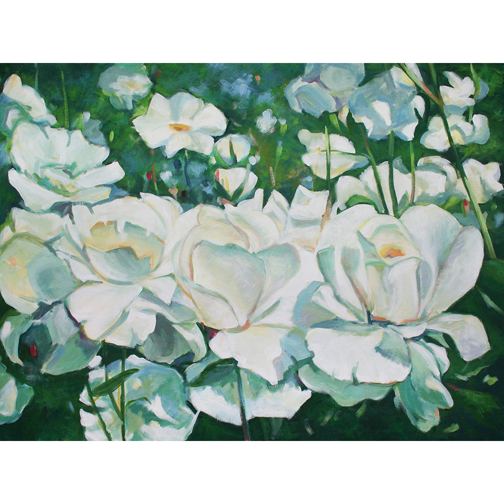 Glezna "Baltās rozes II"