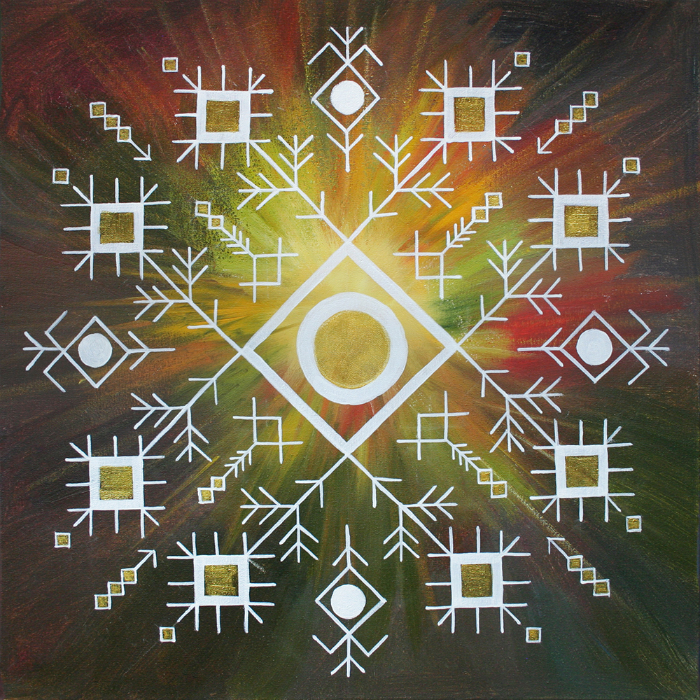 Spēka zīmju glezna "Bagātības zīme"