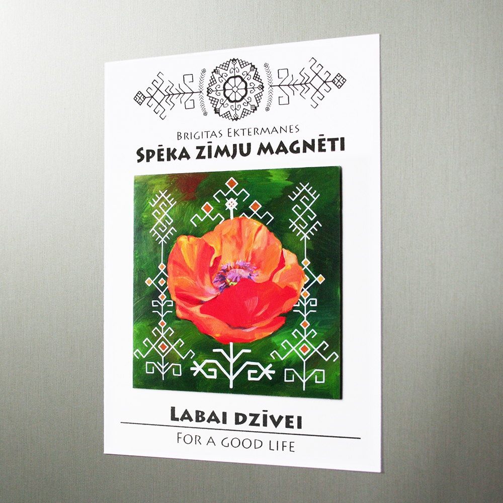 Spēka zīmju magnēts “Labai dzīvei”