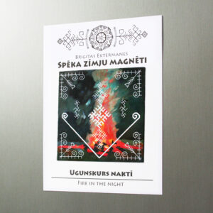 Spēka zīmju magnēts “Ugunskurs naktī”