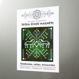 Spēka zīmju magnēts “Uzņēmība, spēks, dinamika”