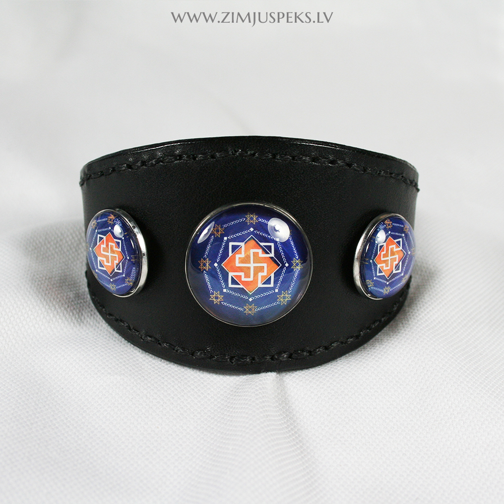 Spēka zīmju ādas aproce - "Aizsardzības zīme" - Image 3