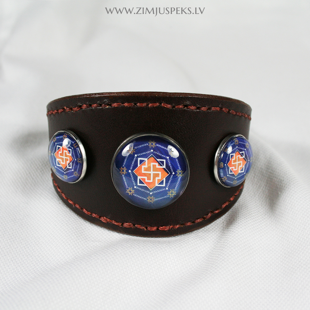 Spēka zīmju ādas aproce - "Aizsardzības zīme" - Image 8