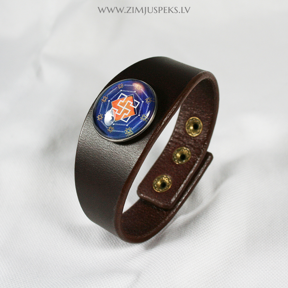 Spēka zīmju ādas aproce - "Aizsardzības zīme" - Image 9