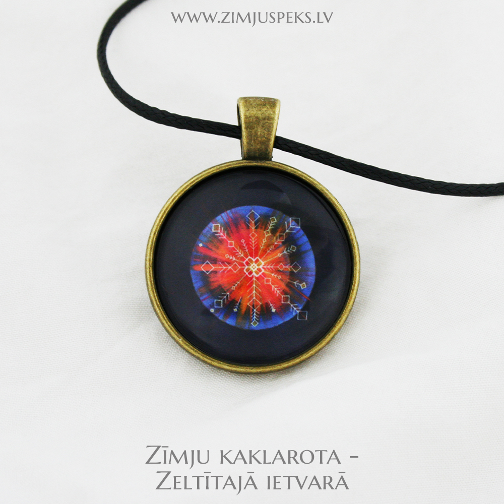 Spēka zīmju mazais amulets - "Zelta saule" - Image 4