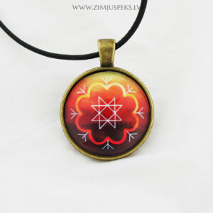 Spēka zīmju mazais amulets - "Labai dzīvei"