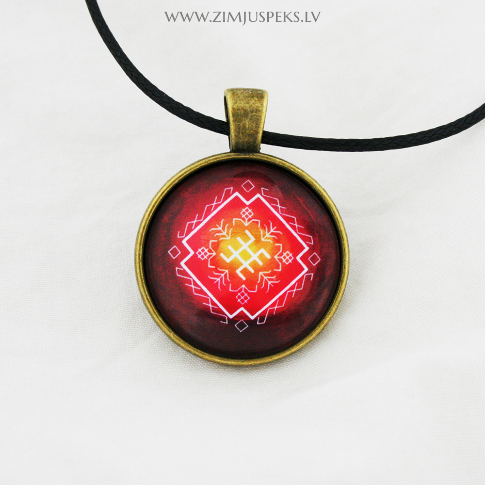 Spēka zīmju mazais amulets - "Dieva svētība un veselība"