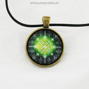 Spēka zīmju mazais amulets - "Veselībai, aizsardzībai, labai dzīvei"