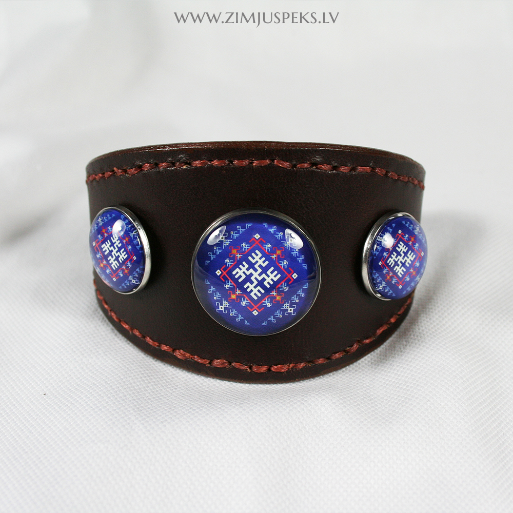 Spēka zīmju ādas aproce - "Likteņa labvēlība" - Image 8