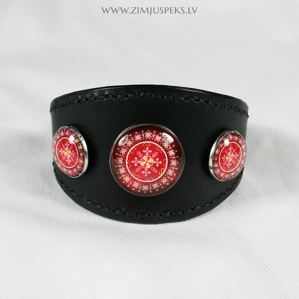 Spēka zīmju ādas aproce - "Gudrības zīme" - Image 3