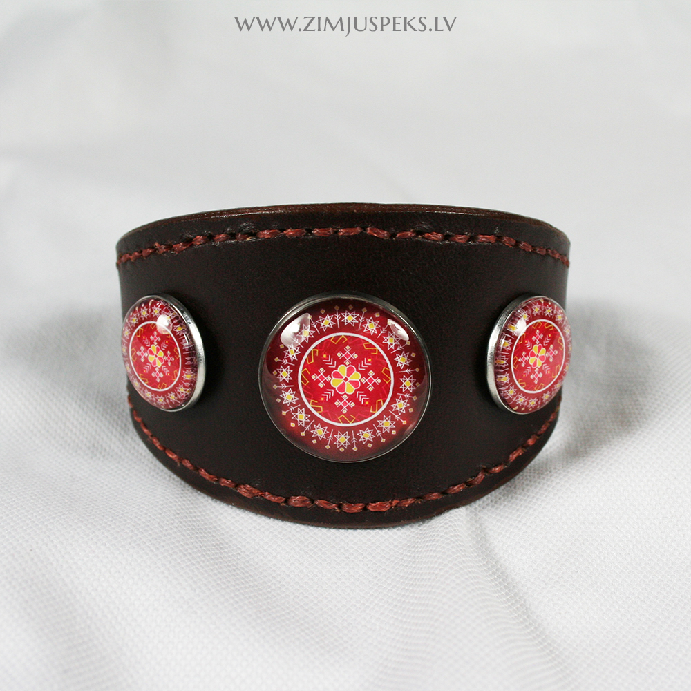 Spēka zīmju ādas aproce - "Gudrības zīme" - Image 7