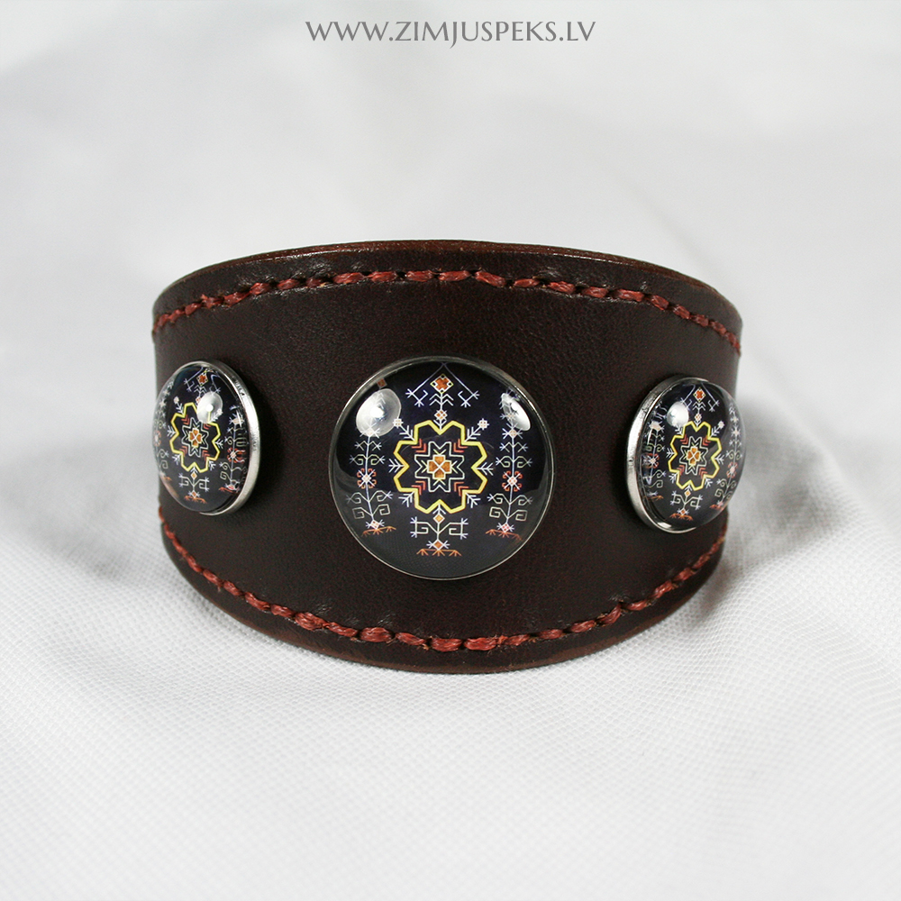 Spēka zīmju ādas aproce - "Mīli sevi" - Image 7