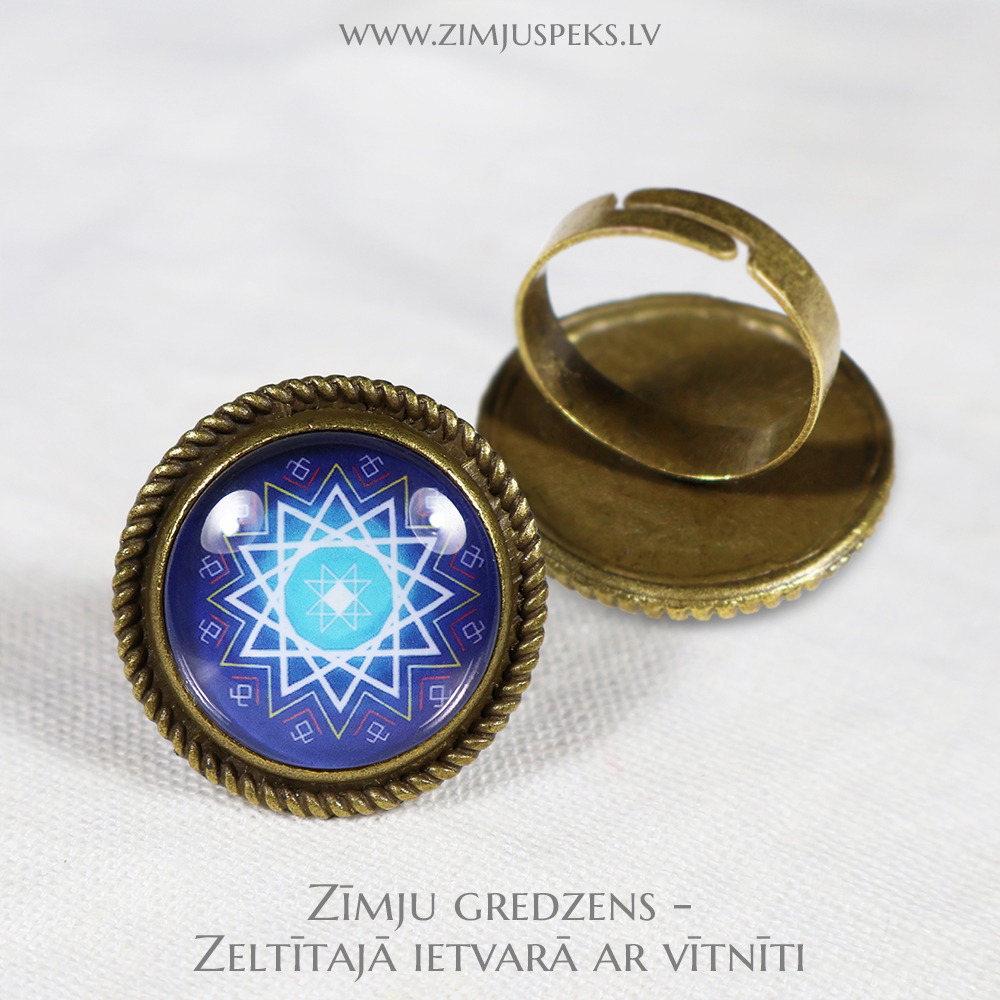 Spēka zīmju gredzens - "Laimes zvaigzne" - Image 2