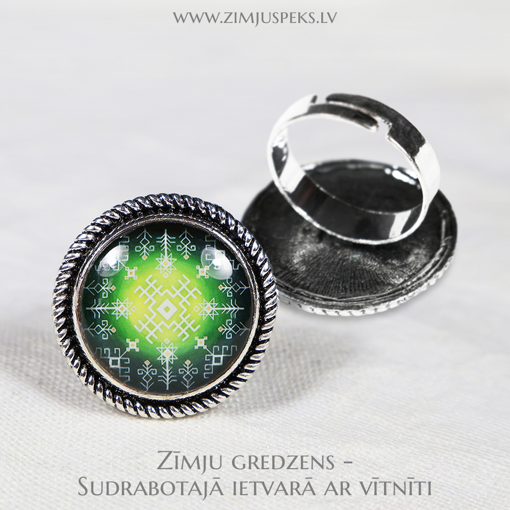 Spēka zīmju gredzens - "Veselībai, aizsardzībai, labai dzīvei" - Image 2