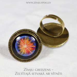 Spēka zīmju gredzens - "Zelta saule"